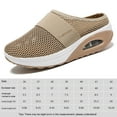 thumbnail image 2 of Zapatillas de deporte de malla con amortiguación de aire para mujer (Caqui 42), 2 of 8