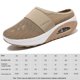 thumbnail image 2 of Zapatillas de deporte de malla con amortiguación de aire para mujer (Caqui 41), 2 of 8