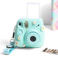 thumbnail image 3 of Neinkie Camera Protective Cover Soft Anti-scratch Shockproof Anti-fall Wear-resistant Full Protection with Lanyard Cute Flower Silicone Camera Case Protector for Instax Mini7+, 3 of 9