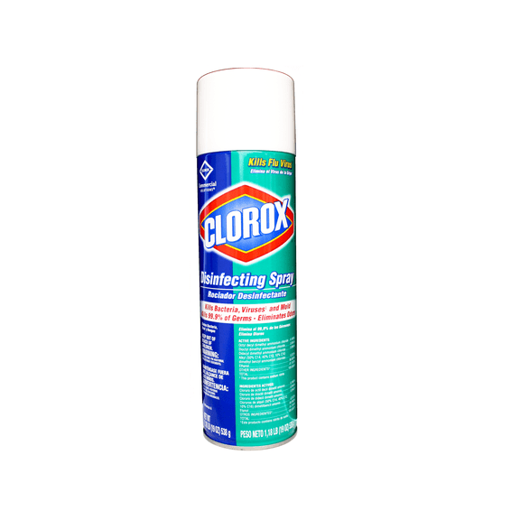 Clorox Disinfecting Spray Multi-Surface Cleaner, Kill Bacteria, Viruses and Mold, Eliminate Odors, 19 Oz
