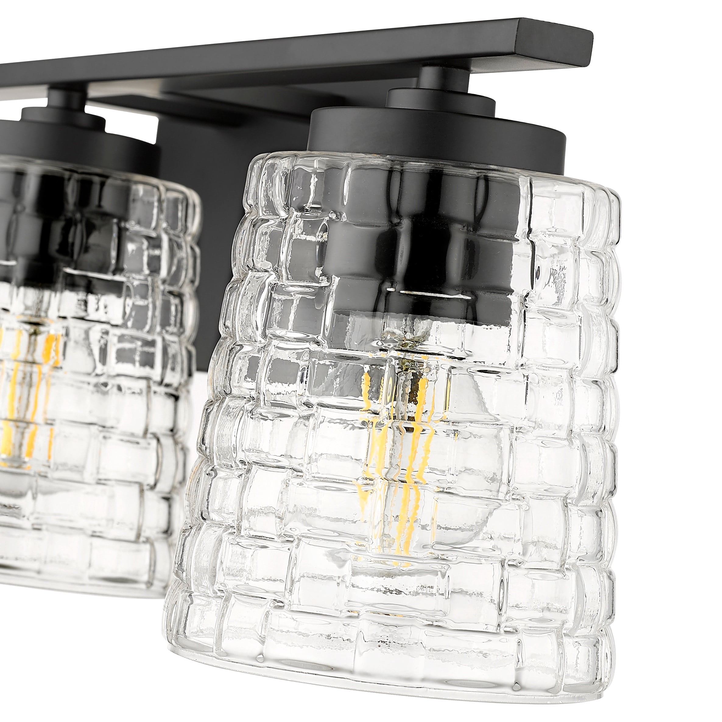 Open Box Millennium Lighting Saben 3 Light Vanity Fixture 3 Light - Matte Black
