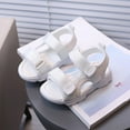 thumbnail image 2 of ZACPNCV 18M-7Y Kids Girls Soft Sole Sandals Summer Shoes Non Slip Sport Sandals Walking Shoes for Little Girls White 4.5-5 Years, 2 of 4