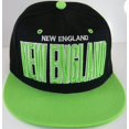 thumbnail image 4 of New England Adult Size Adjustable Snapback Baseball Cap (Black/Green), 4 of 4