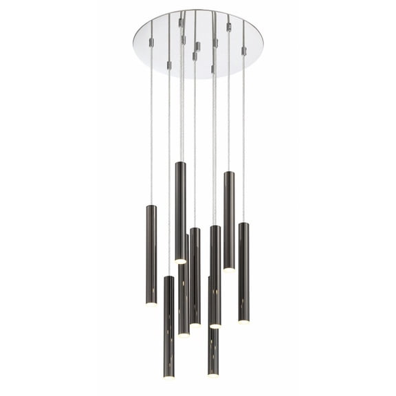 70W 14 Led Island/Billiard In Modern Style 16 Inches Wide By 12 Inches High Z-Lite 917Mp12-Pbl-Led-9Rch