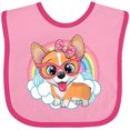 thumbnail image 3 of Inktastic Corgi Gifts Dog Lover Girls Baby Bib, 3 of 4