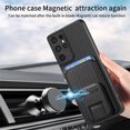 thumbnail image 6 of Allytech Card Holder Back Cover Case for Samsung Galaxy S21 Ultra, PU Leather TPU Hybrid Kickstand Anti-Scratch Shockproof Slim Vintage Phone Case for Galaxy S21 Ultra, Black, 6 of 8