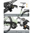 thumbnail image 6 of Jasion Roamer ST 26" Electric Bike for Adults, Step-Through Commuter E Bike, 500W Motor, 28 MPH, 48V 11Ah Removable Battery, 62-Mile Range, City Cruiser Ebike, Green, 6 of 8