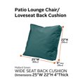 thumbnail image 4 of Classic Accessories Ravenna Water- Patio Lounge Chair/Loveseat Back Cushion, 25 x 22 x 4 Inch, Mallard Green, 4 of 6