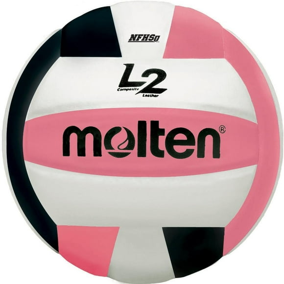 Balón de Voleibol Molten Negro Rosa Blanco Premium Medida Oficial Aprobado por NFHS multicolor