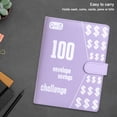 thumbnail image 2 of (Combinación A+B) Reto Pareja 100 Días para Ahorrar Dinero Cuaderno Sueltas para Ahorrar Dinero (Morado Sin Candado) Morado (25 Film Cuadriculado + 1 Pegatina), 2 of 9
