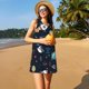 thumbnail image 3 of Fotbe Space Vestido de Verano sin Mangas para Mujer – Vestido Midi Línea A, Estilo Camiseta Floral, Vestido Playero Casual y Fluido, 3 of 7