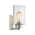 thumbnail image 3 of Trade Winds Edgewood 1-Light Wall Sconce in Brushed Nickel, 3 of 3