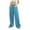 Blue, variant on Brglopf Women Striped Pants Drawstring Wide Leg Trousers Casual Low Waist Pants Comfy Lounge Pants with Pockets