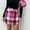 Hot Pink, variant on Elvqul Summer Skirt for Women Pencil High Waisted Mini Skirt Elastic Waisted Hot Pink Ladies Short Skirts Solid