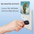 thumbnail image 3 of Sea horse LED Square Night Lights - Modern Design, Soft Glow, Energy Efficient - for Bedroom, Nursery, or Bathroom - Set of 2, 3 of 6