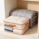 thumbnail image 4 of Bolsa de almacenamiento de rejilla transparente comprimible, impermeable, transparente y portátil, con asas para la organización del hogar., 4 of 4