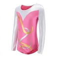 thumbnail image 2 of Long Sleeve Gymnastics Leotards Athletic Ballet Dance Unitard For Little Girls 5-12Y, 2 of 3