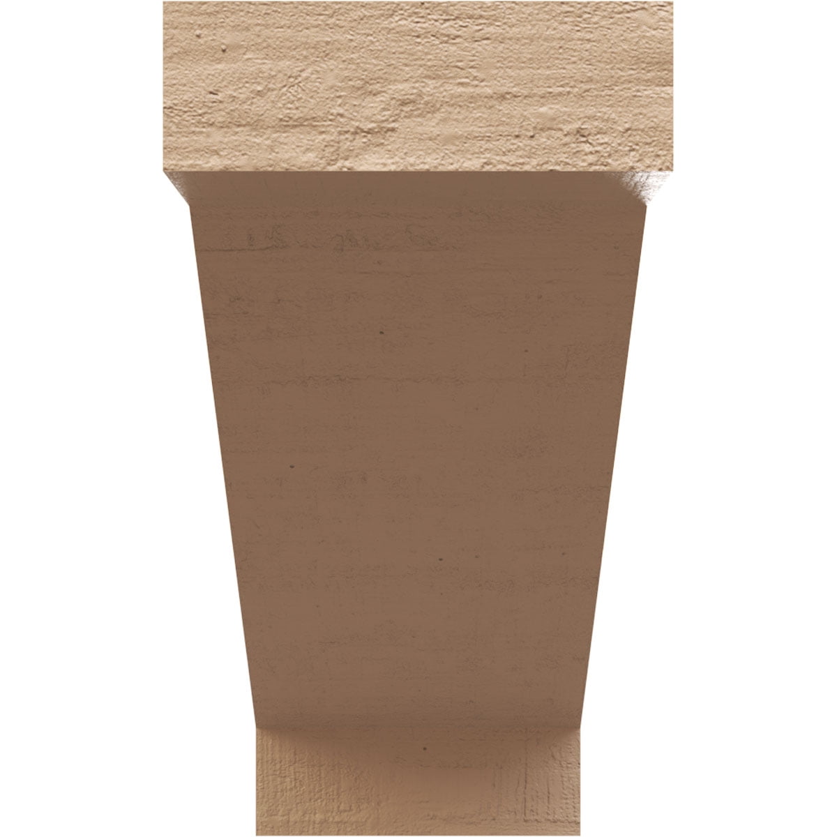3"W x 9"D x 6"H Classic Burlington Rough Cedar Woodgrain TimberThane Corbel, Primed Tan