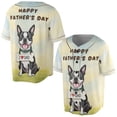 thumbnail image 3 of Cute Boston Terrier Loves Dad Happy Father's Day All Over Print 3D Baseball Shirt Gentleman Dog Lover Gifts Softball Sport - 12008, 3 of 6