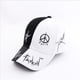 thumbnail image 2 of personalizado graffiti bts snapback gorras de béisbol negro y blanco patchwork hombres mujeres hip hop gorra papá sombrero casual hebilla sombrero, 2 of 4