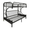 thumbnail image 1 of ACME Furniture Lit Superposé en Métal Futon Simple-over-Full Noir, 1 of 5