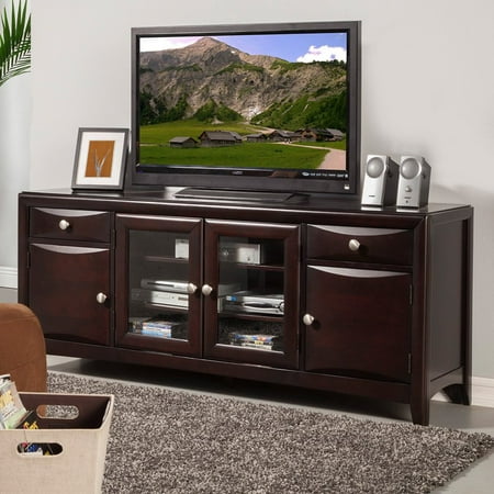 Alpine Furniture Laguna 72 in. TV Console – Dark Espresso Alpine Furniture Laguna 72 in. TV Console – Dark Espresso
