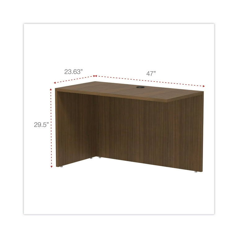 Alera Valencia Series Reversible Return/Bridge Shell, 47.25w x 23.63d x 29.5h, Gray Alera Valencia Series Reversible Return/Bridge Shell, 47.25w x 23.63d x 29.5h, Gray