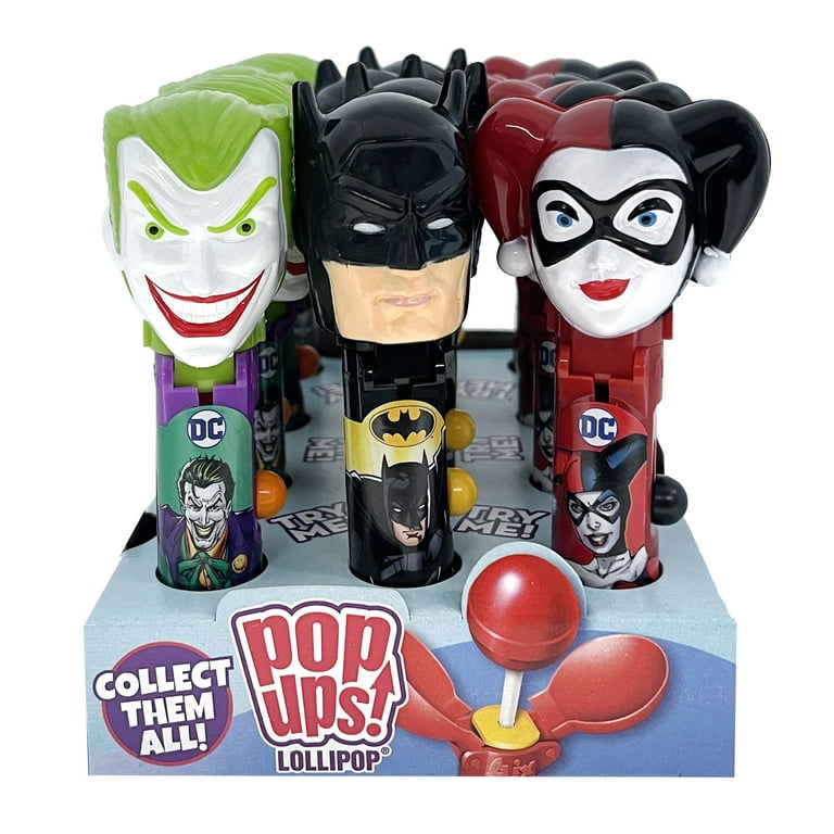 Joker, Batman, Harley Quinn Pop Ups! Lollipop Holder Case, 12