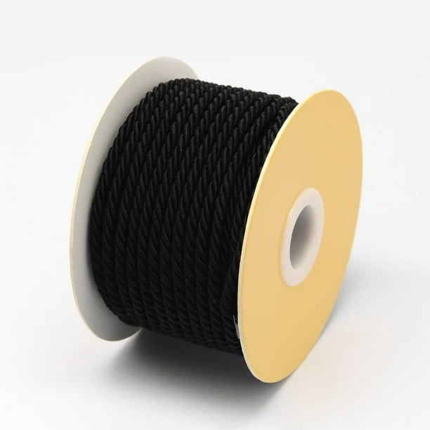 1 rollo de 21,87 yardas (20 m) de hilo de nailon de 3 mm para abalorios. Materiales para ensartar en pulseras, collares, bisutería y manualidades.