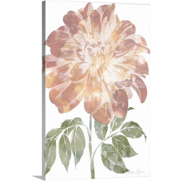 Great BIG Canvas | "Watercolor Bloom II" Canvas Wall Art - 16x24