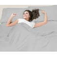 thumbnail image 2 of Hearth & Harbor Extra 1800 Thread Count 6-Piece Bed Sheet Set, Full – Deep Pocket Silver Microfiber, 2 of 6