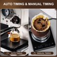thumbnail image 4 of B-Qtech Rechargeable Coffee Scale, 3kg/0.1g Precision, Timer, Invisible Screen, Measures G/oz/ml (Black), 4 of 7