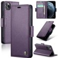 thumbnail image 1 of Funda tipo cartera iPhone 11 Pro con cierre magnético, RFID, tarjetero, soporte, carga inalámbrica, 1 of 5