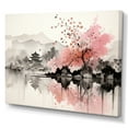 thumbnail image 2 of Designart "Sumi Lake Asian Painting III" Asian Wall Art Print, 2 of 5