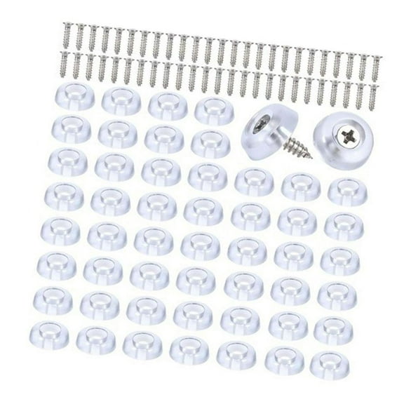 Yammee 150Pcs Cutting Board Feet NonSlip Bumper Screw On Rubber Feet Easy to Use