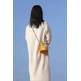 thumbnail image 5 of Women's Velvet Drawstring Small Pouch Bag Mini Bucket Bag Shoulder Bag Handbag Shoulder Bag, Yellow, 5 of 5
