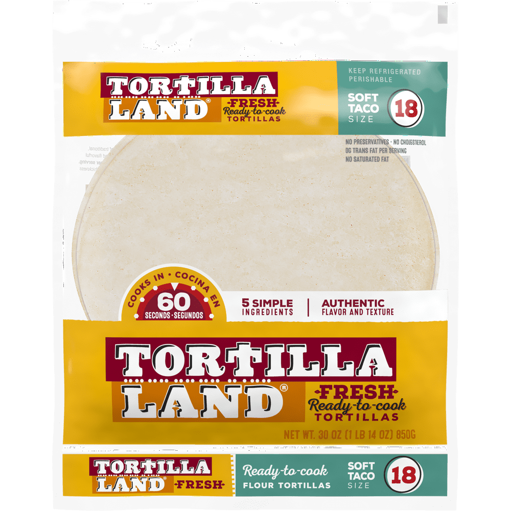 TortillaLand® Soft Flour Tortillas, Medium