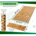 thumbnail image 3 of Natural Bamboo Wood Bath Mat - (Standard Size 16 x 24 Inches) Wood Rug for Bathroom, Tub, Sauna and Shower Doorsteps, 3 of 8