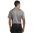 thumbnail image 2 of Sport-Tek Heather Colorblock Contender Polo-3XL (Vintage Heather/ True Red), 2 of 6