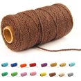thumbnail image 2 of (109 yardas/1,5 mm/35 colores opcionales) 109 cordón de macramé para manualidades, hilo de macramé de algodón para panadero, fabricación artesanal, cuerda para tejer, suministros para decoración de bo, 2 of 4