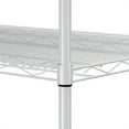 thumbnail image 4 of Adjustable 5-Tier Heavy Duty Shelving, Metal Shelving Utility Shelves with Wheels and Shelf Liners, Garage Storage Shelving, 300 LBS Per Wire Shelf for Warehouses, Supermarkets, Kitchens, 4 of 9