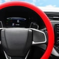 thumbnail image 4 of uvwlwu Universal Silicone Steering Wheel Cover Non Grip For All Season Comfortable Driving Smooth Enhanced Control(Red,40X40cm), 4 of 4