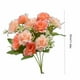thumbnail image 3 of Flores artificiales Diamond Rose - 5 tallos con 10 mini rosas, decoración de plástico en blanco, rosa, naranja, azul, amarillo, 3 of 6