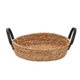 thumbnail image 2 of Truu Design Set of 2 Brown Farmhouse Tray Baskets with Handles, 2 of 3
