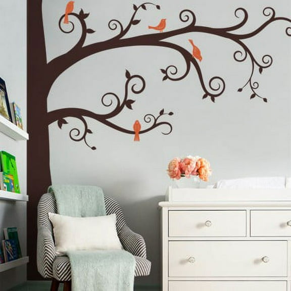 Corner Tree Wall Decal - Scheme C