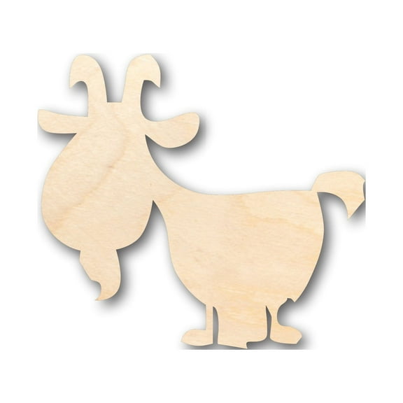 Unfinished Wood Billy Goat Farm Animal Shape - Craft - up to 46" DIY 20" / 1/2"