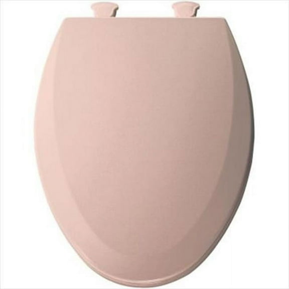 ComfortCreator Venetian Pink Elongated Molded Wood Toilet Seat