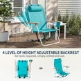 thumbnail image 4 of Ktaxon Backpack Foldable Camping Chair, Green, 2 Piece, 4 of 10