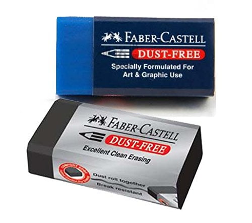 Box of 30 Faber-Castell Excellent Dust Free Extra Soft Clean White Pencil Eraser Bulk Pack Suitable For Drawing Art Office & School Use 4 x 1.9 x 1.2cm 