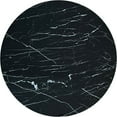 thumbnail image 4 of PAK HOME Set of 2 End Tables Round Wood Sofa Side Coffee Tables for Small Spaces, Nightstand Bedside Table with Metal Legs for Bedroom, Living Room, Office (Black Marble High Gloss/Silver Legs), 4 of 7